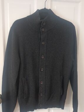 Goodfellow & Co Charcoal Button-Up Cardigan Sweater